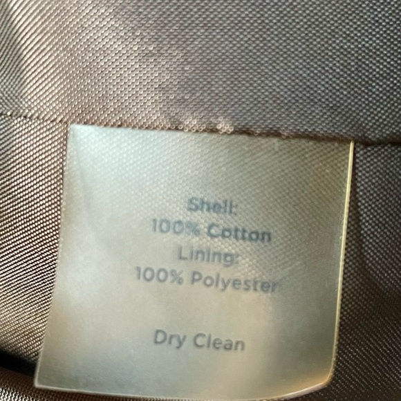 Talbots Rattan Cane Print 100% Cotton Fully Lined Button Up Jacket Office Work - Picture 11 of 12